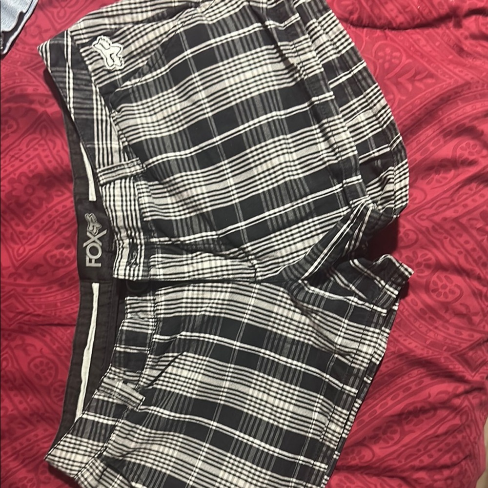 Fox Black and White Cargo Shorts